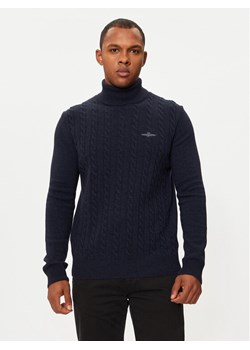 Aeronautica Militare Golf 242MA1485L417 Granatowy Regular Fit ze sklepu MODIVO w kategorii Swetry męskie - zdjęcie 181133796