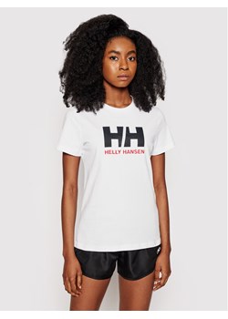 Helly Hansen T-Shirt Logo 34112 Biały Classic Fit ze sklepu MODIVO w kategorii Bluzki damskie - zdjęcie 181133818