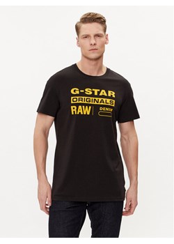 G-Star Raw T-Shirt Graphic 8 R T S\s D14143-336-6484 Czarny Regular Fit ze sklepu MODIVO w kategorii T-shirty męskie - zdjęcie 181133826