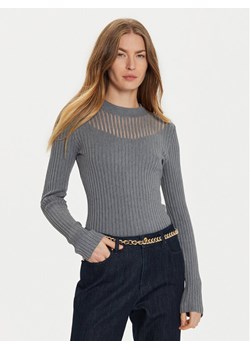 Morgan Sweter 232-MANDRIN Szary Slim Fit ze sklepu MODIVO w kategorii Swetry damskie - zdjęcie 181134069