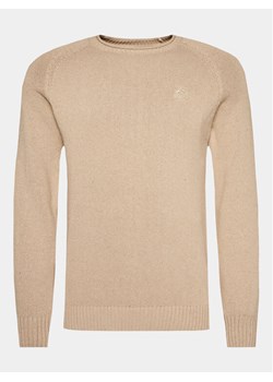 INDICODE Sweter Santoro 35-718 Beżowy Regular Fit ze sklepu MODIVO w kategorii Swetry męskie - zdjęcie 181134208