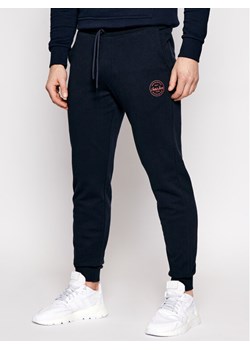 Jack&Jones Spodnie dresowe Gordon 12165322 Granatowy Regular Fit ze sklepu MODIVO w kategorii Spodnie męskie - zdjęcie 181134268