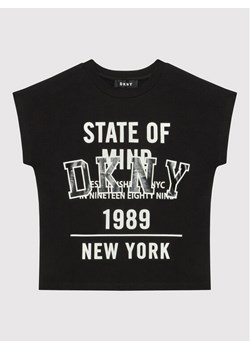DKNY T-Shirt D35S01 M Czarny Relaxed Fit ze sklepu MODIVO w kategorii Bluzki dziewczęce - zdjęcie 181134367
