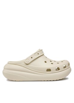 Crocs Klapki Classic Crush Clog 207521 Beżowy ze sklepu MODIVO w kategorii Klapki damskie - zdjęcie 181134499