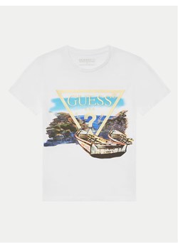 Guess T-Shirt L5GI07 K6XN4 Biały Regular Fit ze sklepu MODIVO w kategorii T-shirty chłopięce - zdjęcie 181134509