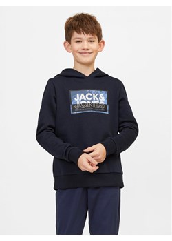 Jack&Jones Junior Bluza Logan 12254120 Granatowy Standard Fit ze sklepu MODIVO w kategorii Bluzy chłopięce - zdjęcie 181134637