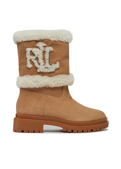 LAUREN RALPH LAUREN Botki 802915440001 Brązowy ze sklepu MODIVO w kategorii Kozaki damskie - zdjęcie 181134888