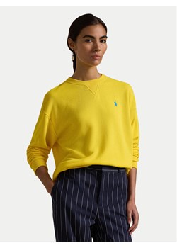 Polo Ralph Lauren Bluza 211935582012 Żółty Regular Fit ze sklepu MODIVO w kategorii Bluzy damskie - zdjęcie 181134889