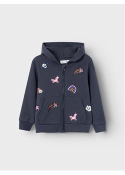 NAME IT Bluza 13221692 Granatowy Regular Fit ze sklepu MODIVO w kategorii Bluzy dziewczęce - zdjęcie 181135189