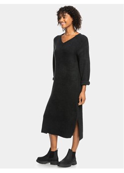Roxy Sukienka dzianinowa Winter Escape Ktdr ERJKD03449 Szary Regular Fit ze sklepu MODIVO w kategorii Sukienki - zdjęcie 181135309