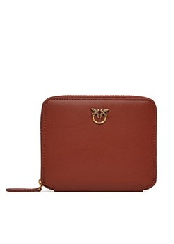 PINKO Duży Portfel Damski Taylor Zip Around 100249 A0F1 Brązowy ze sklepu MODIVO w kategorii Portfele damskie - zdjęcie 181135385