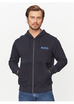 Boss Bluza Zedoublehood 50501974 Granatowy Regular Fit ze sklepu MODIVO w kategorii Bluzy męskie - zdjęcie 181135439