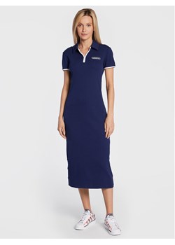 adidas Sukienka codzienna Polo HL6579 Granatowy Regular Fit ze sklepu MODIVO w kategorii Sukienki - zdjęcie 181135518