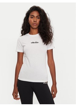 Ellesse T-Shirt Beckana SGP16458 Biały Regular Fit ze sklepu MODIVO w kategorii Bluzki damskie - zdjęcie 181135539