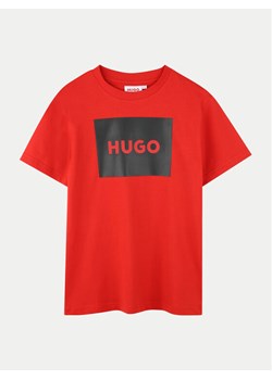Hugo T-Shirt G00144 M Czerwony Regular Fit ze sklepu MODIVO w kategorii T-shirty chłopięce - zdjęcie 181135547