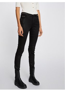 Morgan Spodnie materiałowe 212-PALONA Czarny Slim Fit ze sklepu MODIVO w kategorii Spodnie damskie - zdjęcie 181135567