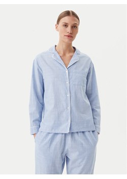 Hunkemöller Koszulka piżamowa 301491 Błękitny Regular Fit ze sklepu MODIVO w kategorii Piżamy damskie - zdjęcie 181135607
