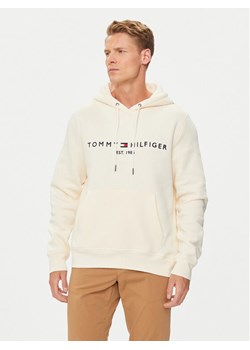 Tommy Hilfiger Bluza Logo MW0MW11599 Beżowy Regular Fit ze sklepu MODIVO w kategorii Bluzy męskie - zdjęcie 181135609