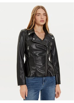 Guess Kurtka z imitacji skóry W4BL3T KCP70 Czarny Regular Fit ze sklepu MODIVO w kategorii Kurtki damskie - zdjęcie 181135717