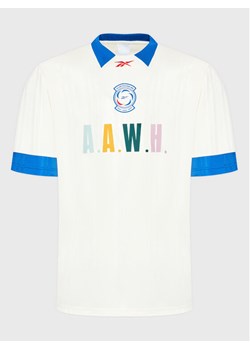 Reebok T-Shirt Classics Football HG1599 Beżowy Relaxed Fit ze sklepu MODIVO w kategorii T-shirty męskie - zdjęcie 181135915