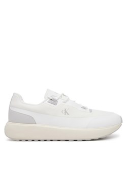 Calvin Klein Jeans Sneakersy Athleisure Runner Tech Ripstop YM0YM01205 Biały ze sklepu MODIVO w kategorii Buty sportowe męskie - zdjęcie 181135929