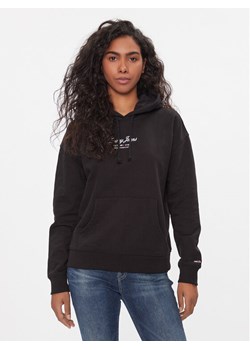 Tommy Jeans Bluza Essential Logo 2+ DW0DW16406 Czarny Boxy Fit ze sklepu MODIVO w kategorii Bluzy damskie - zdjęcie 181136028
