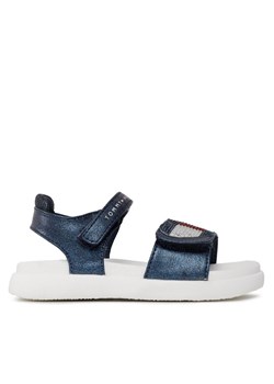 Tommy Hilfiger Sandały Strass Heart Velcro Sandal T1A2-32752-1367 S Granatowy ze sklepu MODIVO w kategorii Sandały dziecięce - zdjęcie 181136068