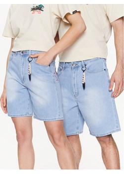Grimey Szorty jeansowe GSJ157 Błękitny Regular Fit ze sklepu MODIVO w kategorii Szorty - zdjęcie 181136235