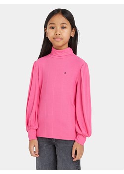 Tommy Hilfiger Bluzka KG0KG07594 Różowy Regular Fit ze sklepu MODIVO w kategorii Bluzki dziewczęce - zdjęcie 181136277