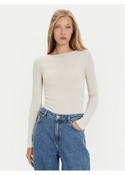 Lee Bluzka 112355203 Biały Slim Fit ze sklepu MODIVO w kategorii Bluzki damskie - zdjęcie 181136408
