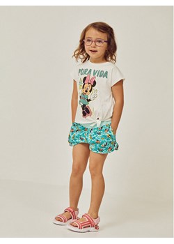 Zippy Komplet t-shirt i spodenki Myszka Minnie ZKGAP0602 23004 Biały Regular Fit ze sklepu MODIVO w kategorii Komplety dziewczęce - zdjęcie 181136526