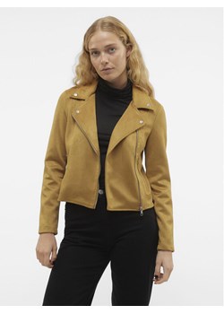 Vero Moda Kurtka z imitacji skóry Jose 10300938 Brązowy Regular Fit ze sklepu MODIVO w kategorii Kurtki damskie - zdjęcie 181136719
