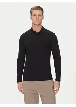 BOSS Polo Plisy 50536609 Czarny Regular Fit ze sklepu MODIVO w kategorii T-shirty męskie - zdjęcie 181136785