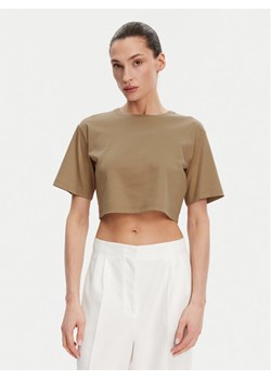 Max Mara Top 2516941098650 Brązowy Regular Fit ze sklepu MODIVO w kategorii Bluzki damskie - zdjęcie 181136809
