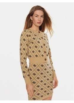 Guess Kardigan Sarah W4BR0D Z3JD2 Brązowy Regular Fit ze sklepu MODIVO w kategorii Swetry damskie - zdjęcie 181136878