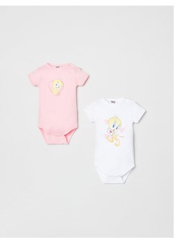 OVS Komplet 2 par body dziecięcych LOONEY TUNES 1719978 Kolorowy Regular Fit ze sklepu MODIVO w kategorii Body niemowlęce - zdjęcie 181136919
