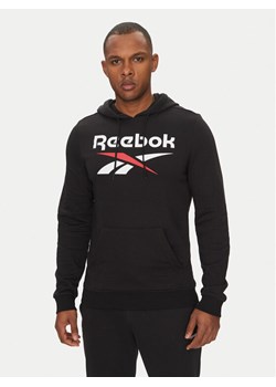 Reebok Bluza Identhlty Big Logo 100221781 Czarny Regular Fit ze sklepu MODIVO w kategorii Bluzy męskie - zdjęcie 181136986