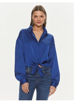 Guess Koszula W3GH93 WD8G2 Niebieski Regular Fit ze sklepu MODIVO w kategorii Koszule damskie - zdjęcie 181137076
