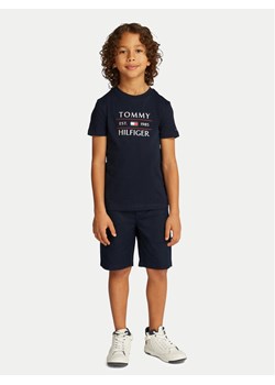 Tommy Hilfiger T-Shirt KB0KB09538 S Granatowy Regular Fit ze sklepu MODIVO w kategorii T-shirty chłopięce - zdjęcie 181137085