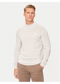 KARL LAGERFELD Golf 655002 544399 Beżowy Regular Fit ze sklepu MODIVO w kategorii Swetry męskie - zdjęcie 181137208