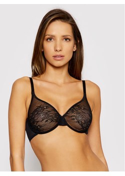 Gossard Biustonosz z fiszbiną Lace Sheer 13001 Czarny ze sklepu MODIVO w kategorii Biustonosze - zdjęcie 181137288