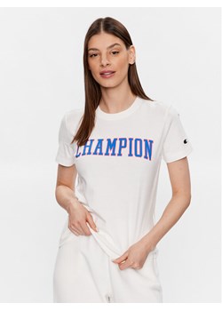 Champion T-Shirt 116084 Biały Regular Fit ze sklepu MODIVO w kategorii Bluzki damskie - zdjęcie 181137466