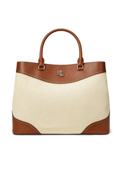 LAUREN RALPH LAUREN Torebka Marcy 431966776001 Beżowy - id: 3616853431341 - marki Ralph Lauren - 181137508 LAUREN RALPH LAUREN Torebka Marcy 431966776001 Beżowy ze sklepu MODIVO w kategorii Torby Shopper bag - zdjęcie 181137508