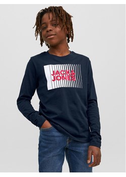 Jack&Jones Junior Bluzka 12244209 Granatowy Regular Fit ze sklepu MODIVO w kategorii T-shirty chłopięce - zdjęcie 181137549