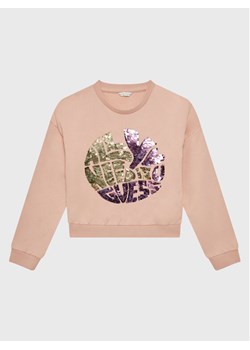 Guess Bluza J3GQ02 K82T0 Pomarańczowy Regular Fit ze sklepu MODIVO w kategorii Bluzy dziewczęce - zdjęcie 181137639