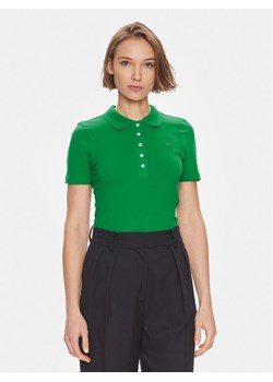Tommy Hilfiger Polo 1985 WW0WW37823 Zielony Slim Fit ze sklepu MODIVO w kategorii Bluzki damskie - zdjęcie 181137659