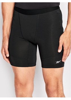 Reebok Szorty sportowe Compression HG6380 Czarny Slim Fit ze sklepu MODIVO w kategorii Spodenki męskie - zdjęcie 181137696