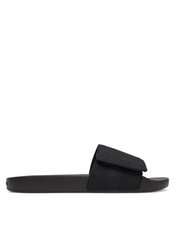 Calvin Klein Klapki Adj Pool Slide Canvas Logo HM0HM01749 Czarny ze sklepu MODIVO w kategorii Klapki męskie - zdjęcie 181137795