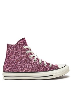 Converse Trampki Chuck Taylor All Star Glitter Hi A11137C Różowy ze sklepu MODIVO w kategorii Trampki damskie - zdjęcie 181137879
