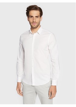 Sisley Koszula 5CNX5QL19 Biały Slim Fit ze sklepu MODIVO w kategorii Koszule męskie - zdjęcie 181137897